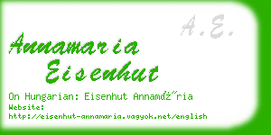annamaria eisenhut business card